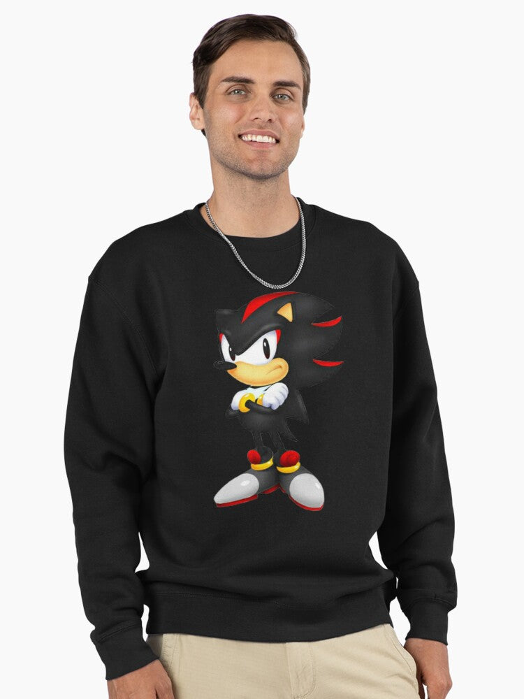 Shadow the Hedgehog Comfort - Soft Fleece Gaming Hoodie Black
