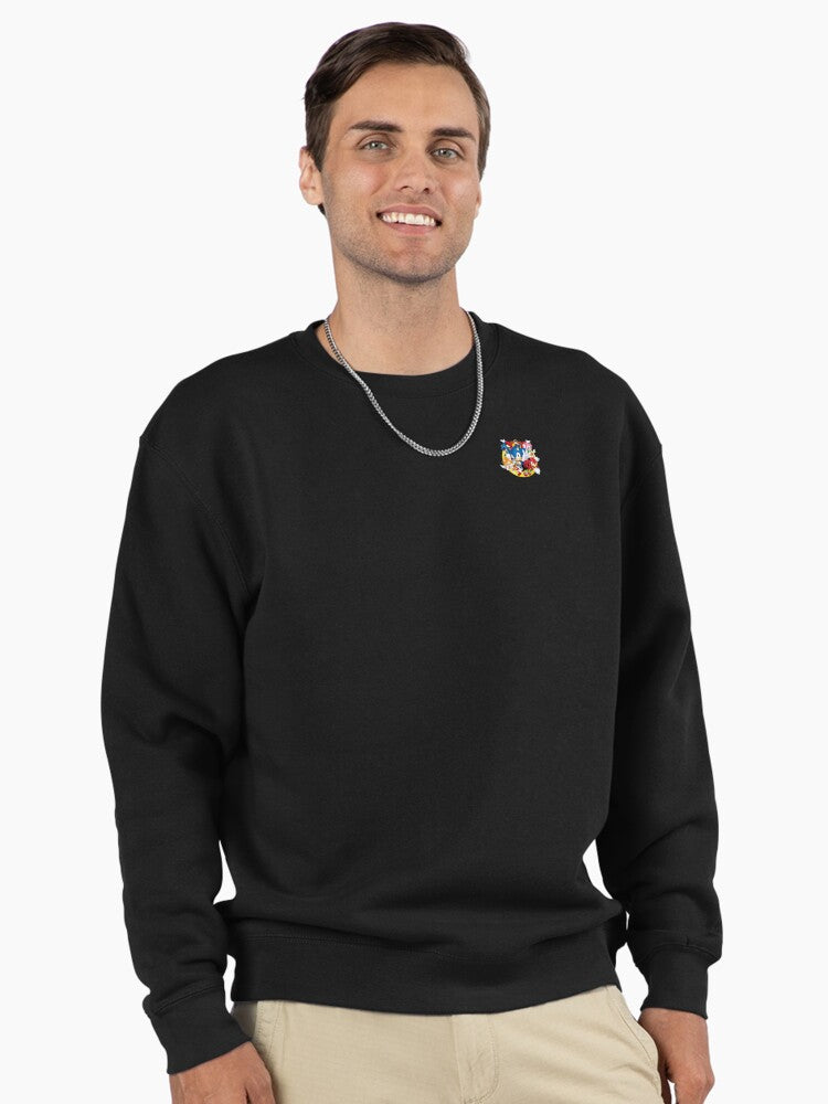 Sonic's Gang Group Art - All Star Hero Sweatshirt Black