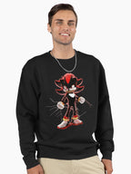 Shadow the Hedgehog Bold Stare - Dark Hero Pullover Black