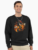 Shadow Blast Energy Hoodie - Chaos Attack Graphic Pullover Black