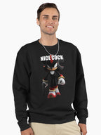 Shadow the Hedgehog Power - Bold Character Graphic Pullover Black