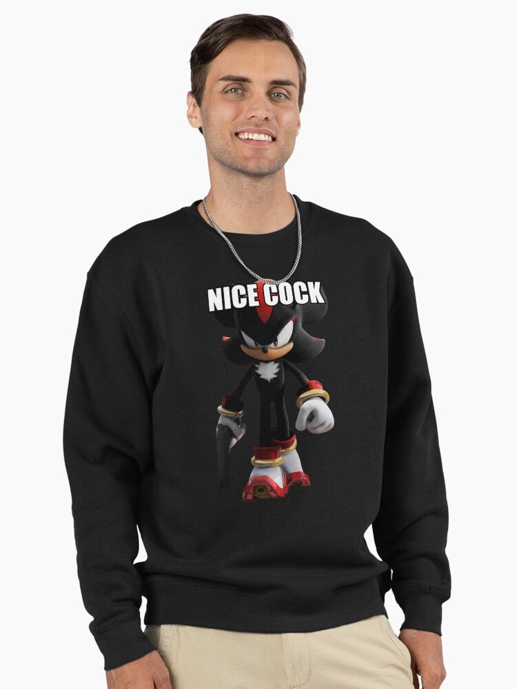 Shadow the Hedgehog Power - Bold Character Graphic Pullover Black