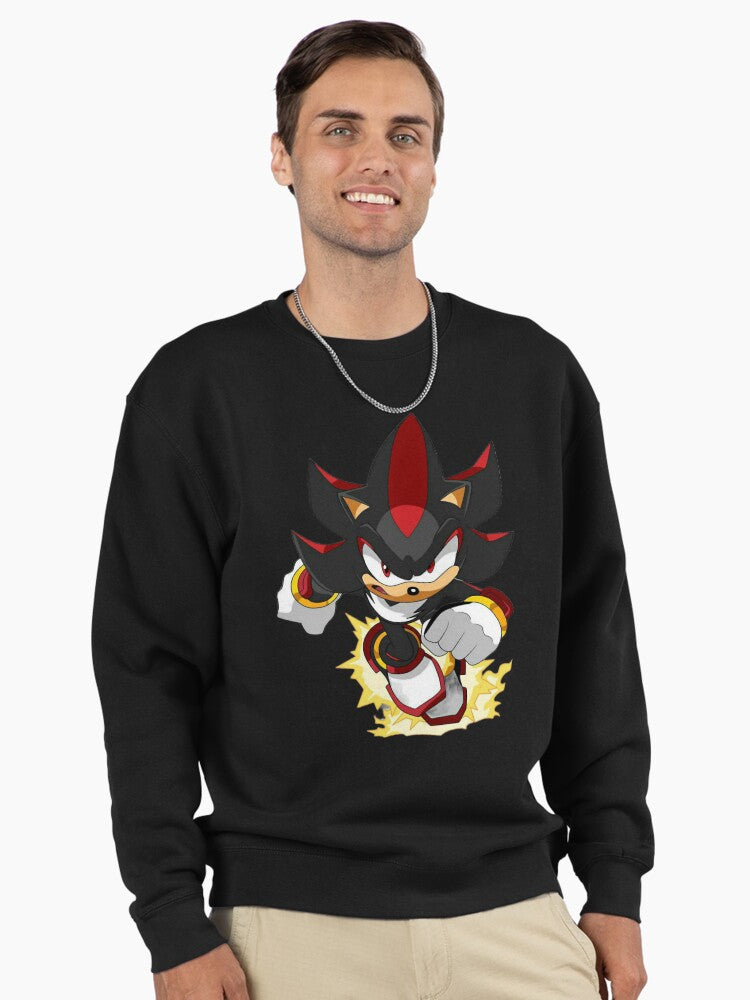 Shadow Classic Hedgehog Art - Vintage Style Gaming Hoodie Black