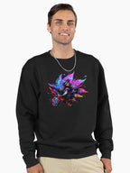Angry Sonic Power Art - Intense Character Fan Hoodie Black