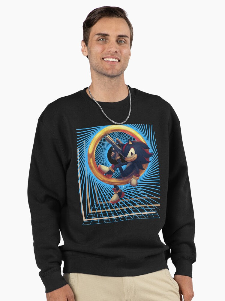 Shadow the Hedgehog Night - Dark Aesthetic Fan Hoodie Black