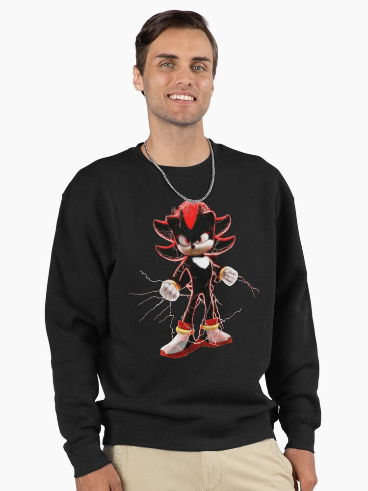 Shadow the Hedgehog Stealth Art - Cool Shadowy Hoodie Black