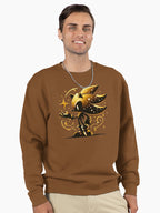Super Shadow Sparkle Effect - Chaos Control Graphic Sweatshirt Brown