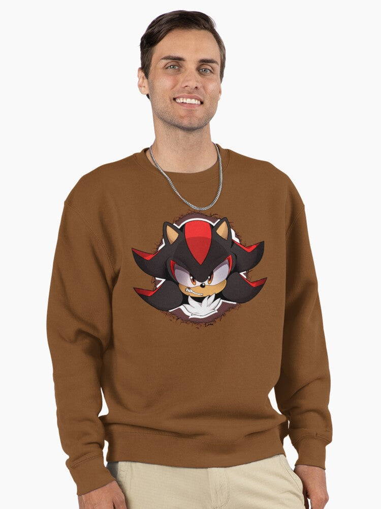 Shadow and Sonic Duo - Rivalry Series Graphic Sweatshirt Brown