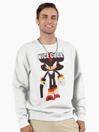 Edgehog with Weapon 2D - Action Style Character Hoodie White