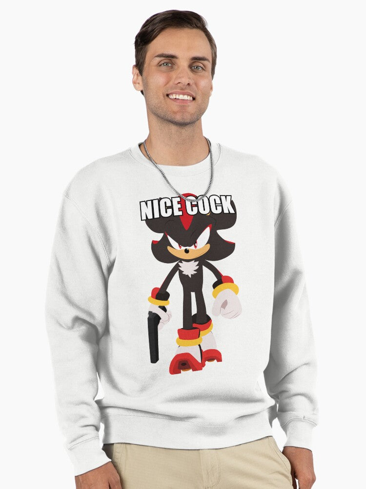 Edgehog with Weapon 2D - Action Style Character Hoodie White