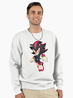Shadow the Hedgehog Dark Icon - Bold Graphic Fan Hoodie White