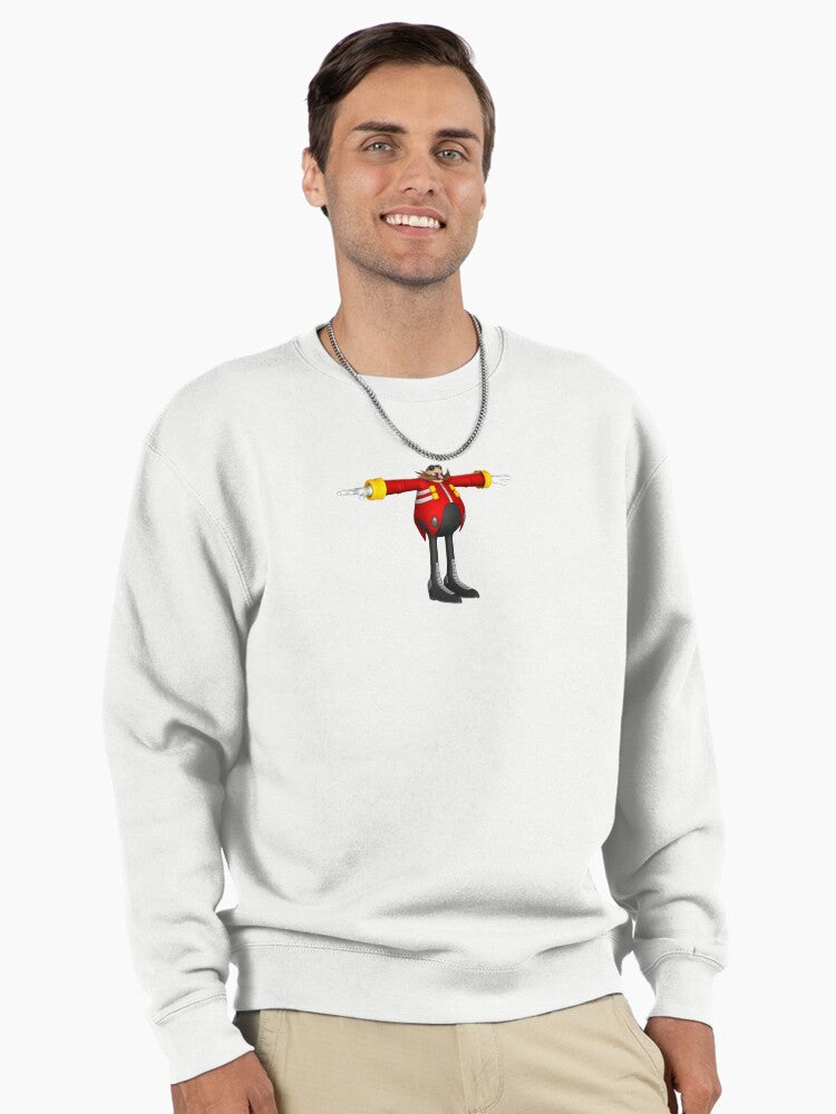 Eggman T-Pose Meme - Funny Viral Internet Culture Hoodie White