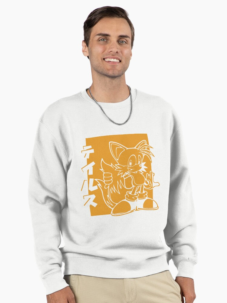 Tails the Fox Sidekick - Miles Prower Technical Hoodie White