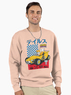 Sonic vs Shadow Racing - CrossWorlds Battle Graphic Hoodie Pale Pink