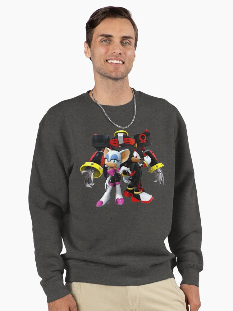 Shadow Dark Hero Apparel - Classic Gaming Collectible Pullover Charcoal Heather