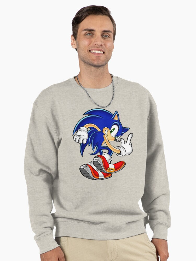 Sonic the Hedgehog Speedstar - Iconic Blue Hero Hoodie Oatmeal Heather