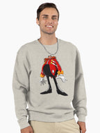 Doctor Eggman Genius - Iconic Villain Character Sweatshirt Oatmeal Heather