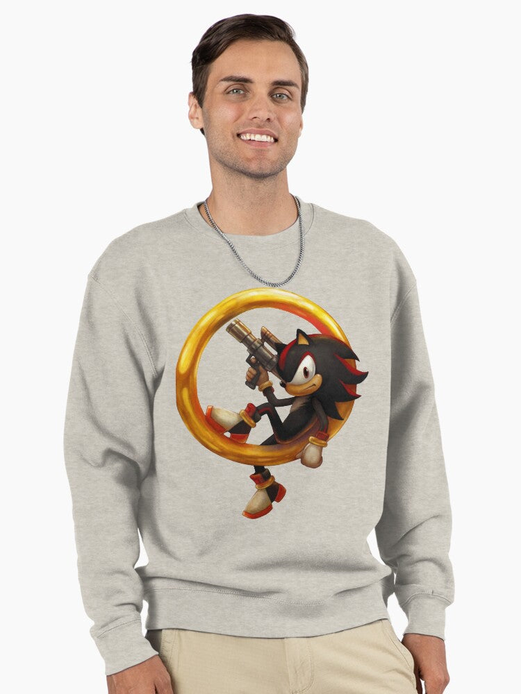 Vintage Retro Shadow Gift - 90s Style Movie Fan Sweatshirt Oatmeal Heather