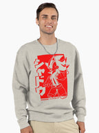 Shadow Japanese T-Shirt Style - Lightweight Graphic Pullover Oatmeal Heather