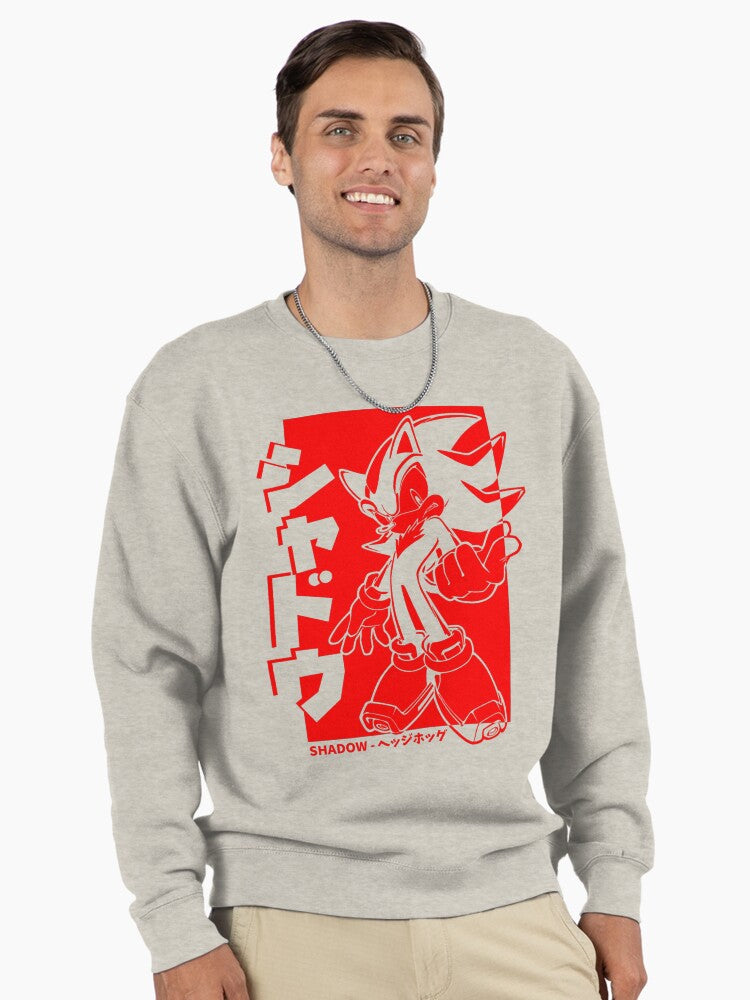 Shadow Japanese T-Shirt Style - Lightweight Graphic Pullover Oatmeal Heather