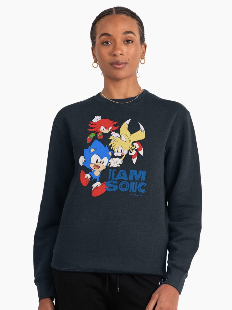 Team Sonic United - Sonic Tails Knuckles Fan Sweatshirt Dark Blue