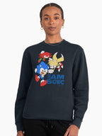 Team Sonic United - Sonic Tails Knuckles Fan Sweatshirt Dark Blue