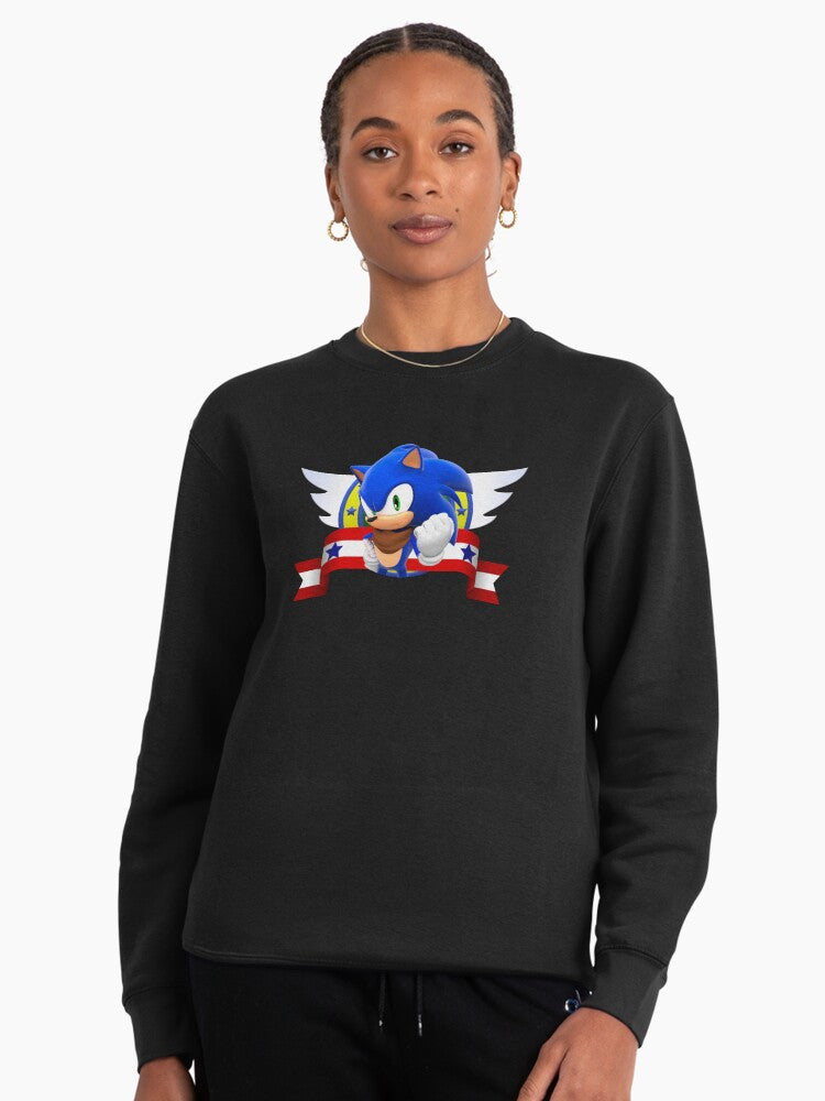 Shadow the Hedgehog Elite - Premium Graphic Fan Pullover Black
