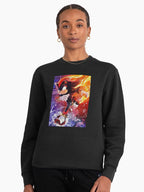 Shadow the Hedgehog Bold - High Contrast Character Pullover Black