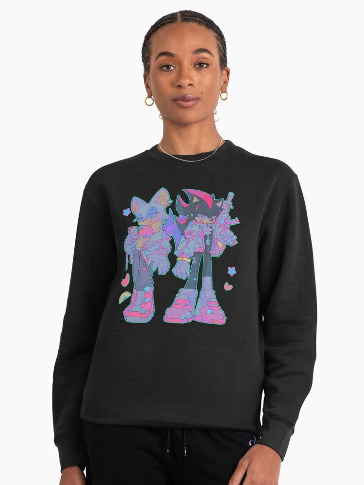 Shadow Hedgehog Cute Art - Adorable Character Fan Hoodie Black