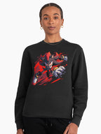 Sonic Artistic Design - Creative Character Graphic Sweatshirt Black