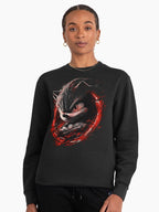 Shadow Awesome Print Design - High Impact Graphic Sweatshirt Black
