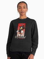 Shadow Hedgehog Quad Art - Repetitive Graphic Sweatshirt Black