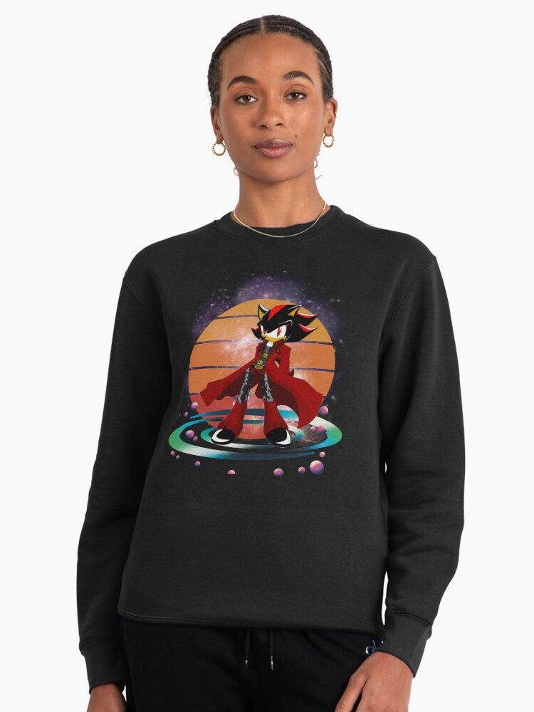 Shadow Hero Graphic Hoodie - Essential Gaming Fan Apparel Black