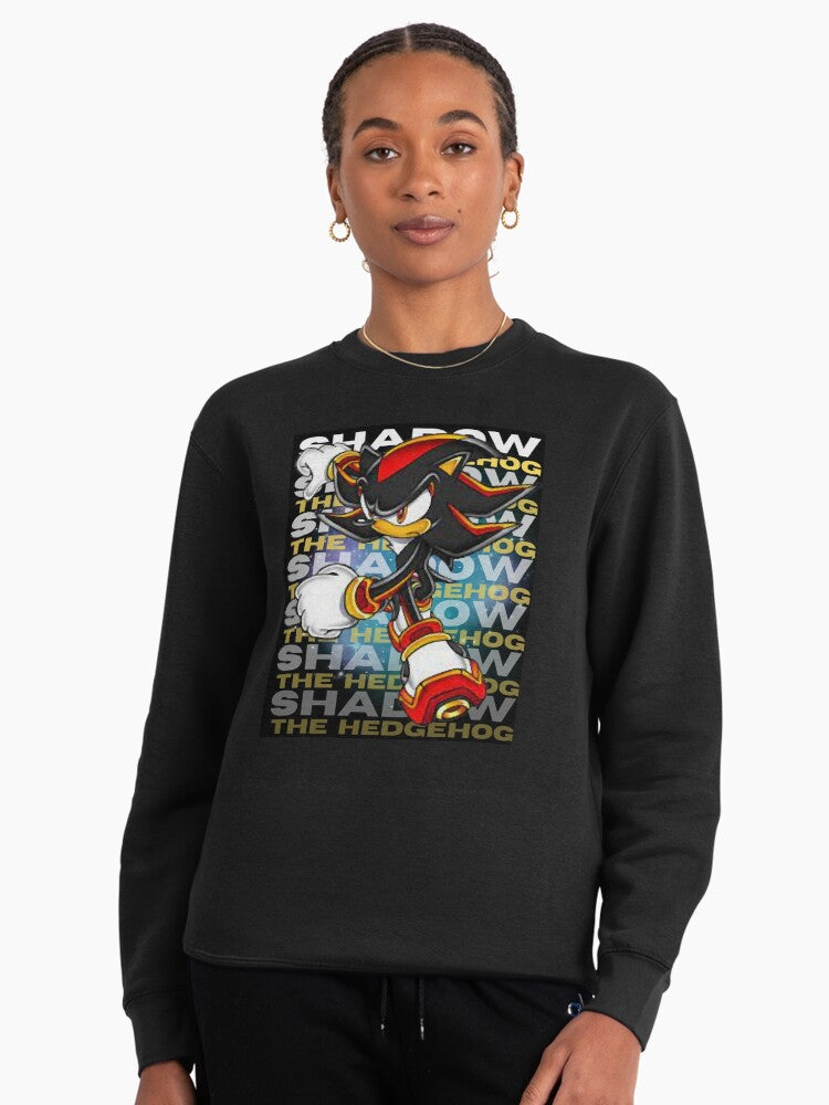 Shadow Sonic Poster Art - Cinematic Style Gaming Hoodie Black