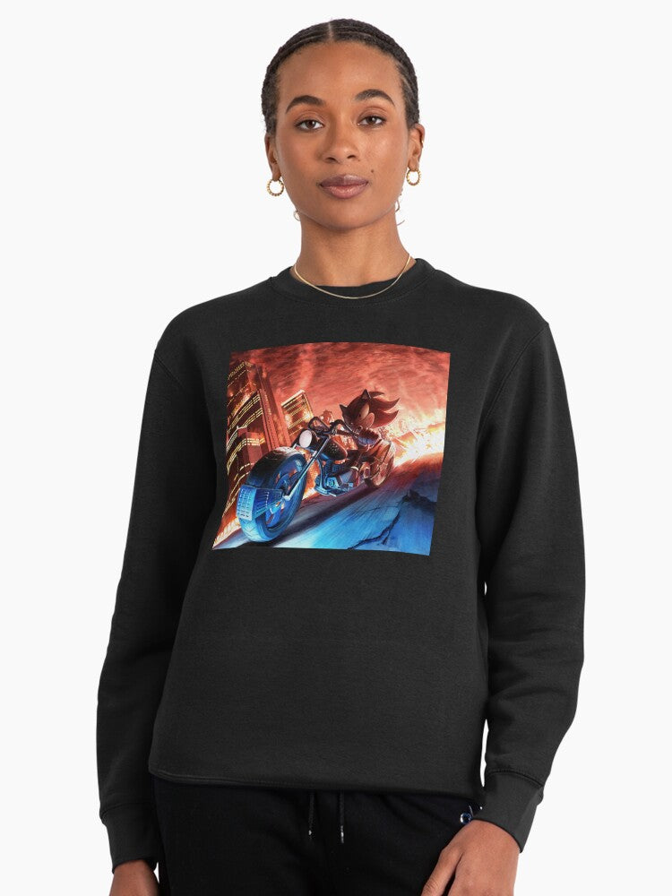 Shadow Fan Art Merch - Creative Character Fan Pullover Black