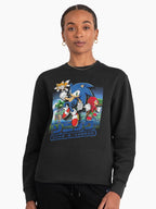 Sonic and Friends Group Shot - Vibrant Character Fan Hoodie Black