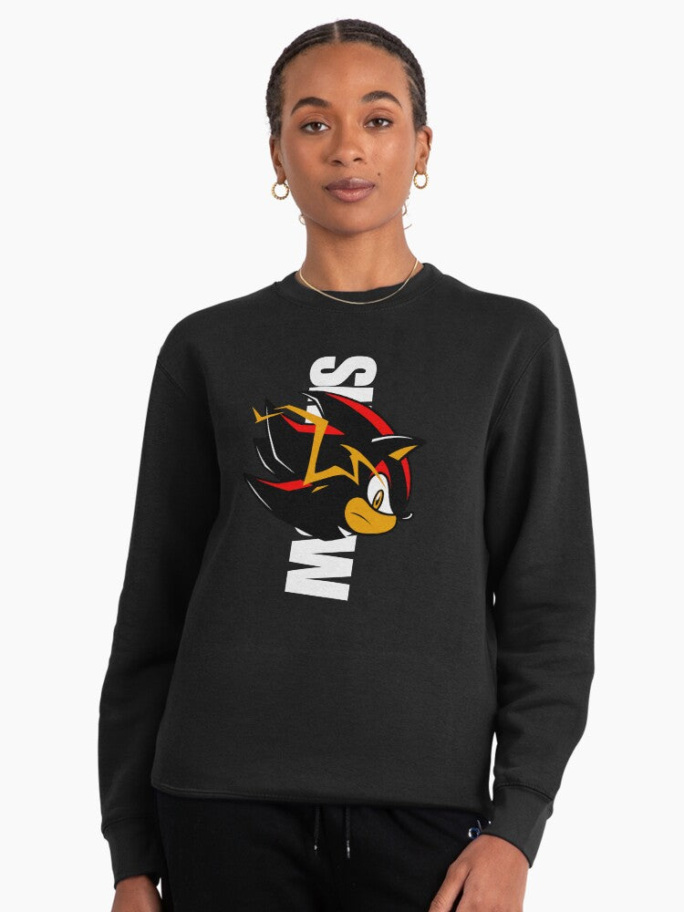 Shadow Glance Fan Art - Artistic Character Stare Hoodie Black