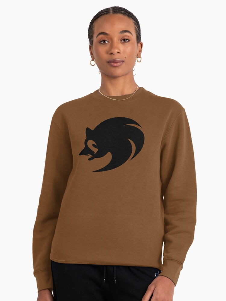 Modern Sonic Icon Black - Sleek Stealth Style Pullover Brown