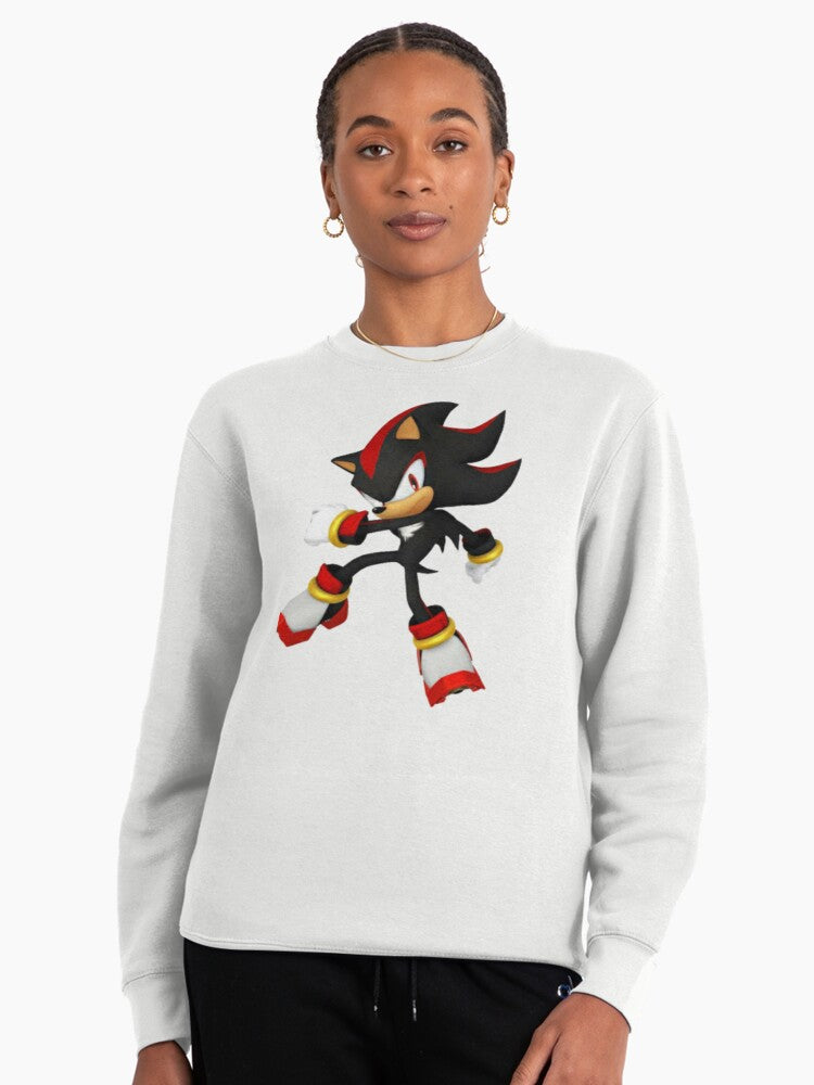 Shadow the Hedgehog Signature - Official Fan Logo Hoodie White