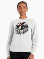 Shadow Sunflower Aesthetic - Unique Nature Blend Pullover White