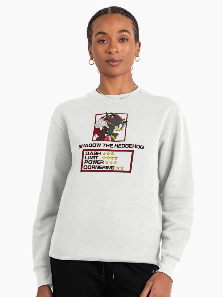 Sonic Riders Shadow Gear - Extreme Racing Style Hoodie White