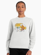Tails Chibi Character - Cute Miles Prower Fan Hoodie White