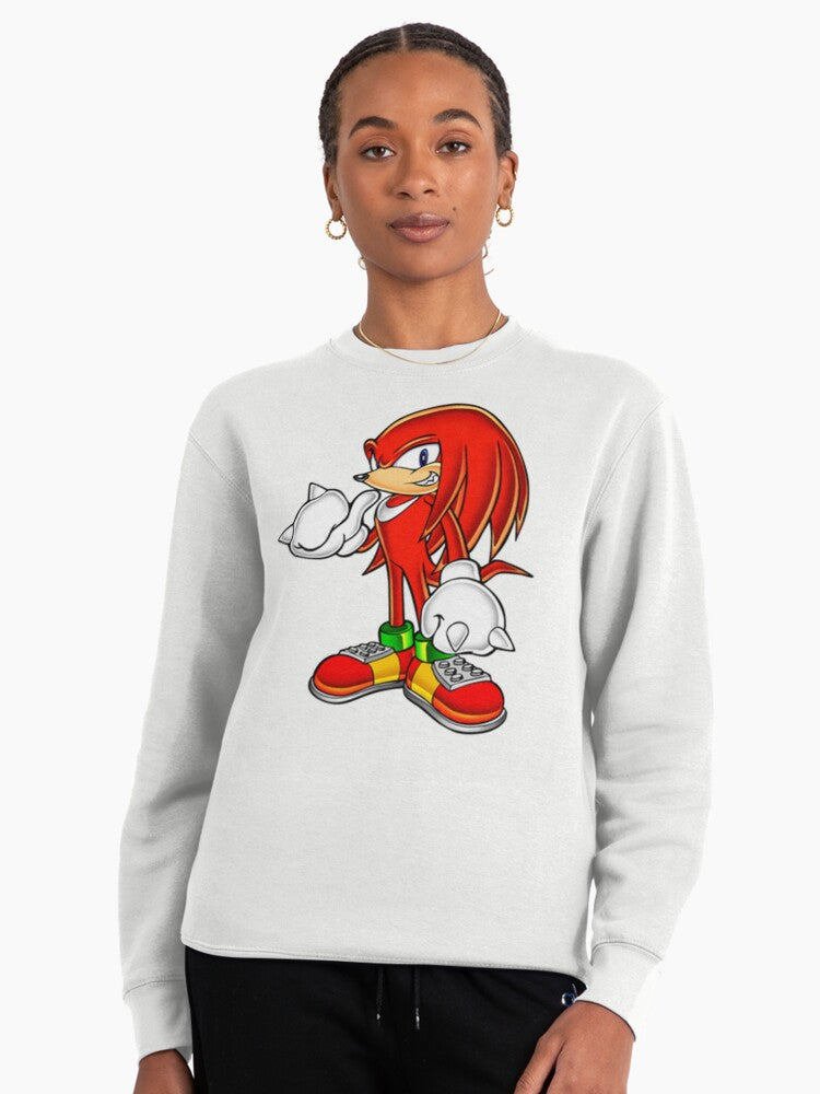 Sonic Shadow Knuckles Trio - Powerhouse Character Sweatshirt White