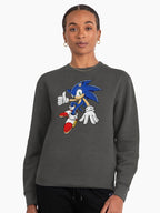 Sonic Hedgehog Classic Runner - Timeless Video Game Hoodie Charcoal Heather