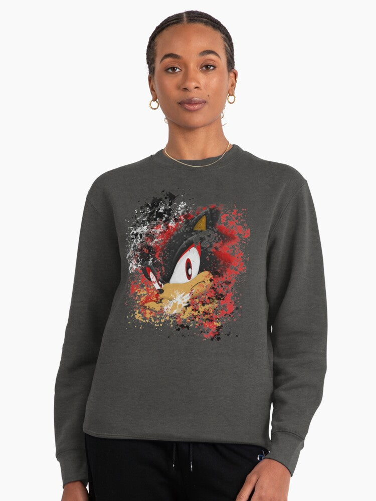 Shadow Stare Back V2.0 - Intense Character Fan Hoodie Charcoal Heather