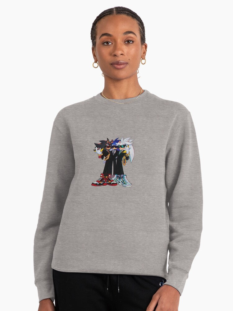 Shadow Dark Knight Hoodie - Premium Quality Character Pullover Heather Grey