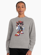Shadow Hedgehog Signature Look - Trendy Pop Culture Sweatshirt Heather Grey