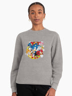Shadow the Hedgehog Dark Soul - Intimidating Fan Pullover Heather Grey