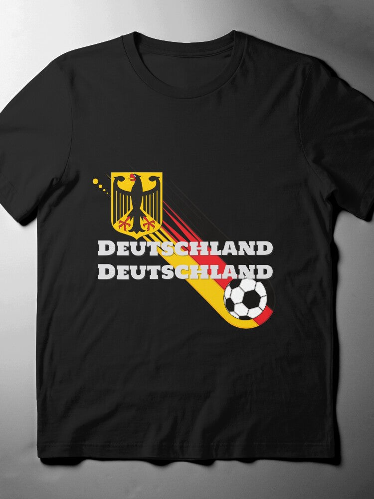 Soccer Ball Inspired Graphic Tee - Creative Football Sports Top