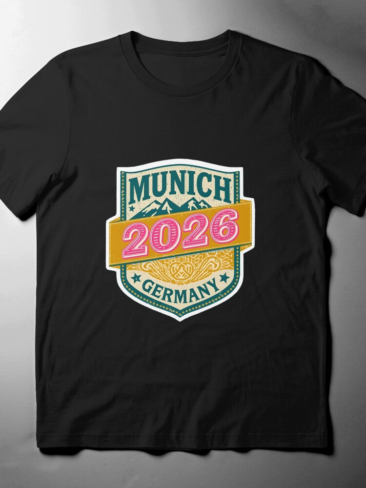 26 Mundial Soccer Logo Tee - Minimalist Green Football Gear